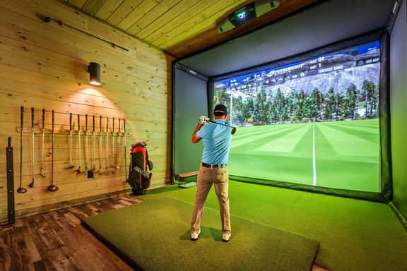 Golf Simulator Cabin · Hot Tub & Game Loft - Image 1